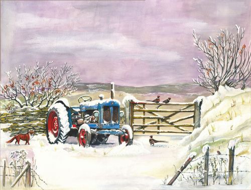 144 Tractor in Snow