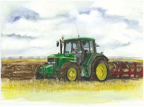22 John Deere Ploughing