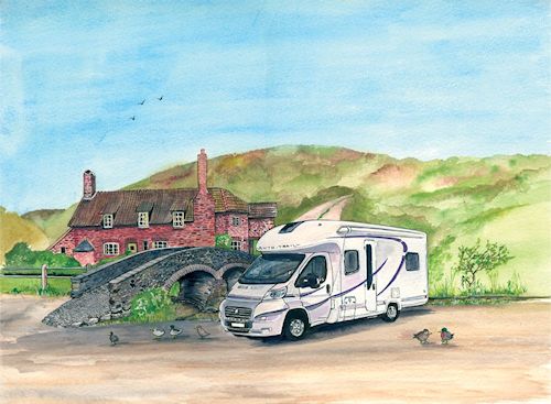 227 Motorhome & Packhorse Bridge