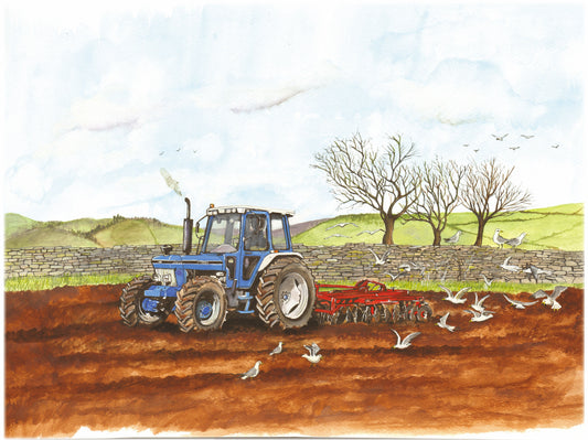 306 Ford 7810 Harrowing