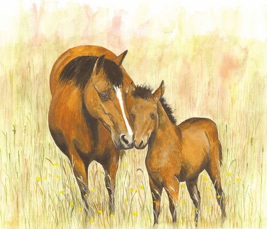 464 HORSE AND FOAL