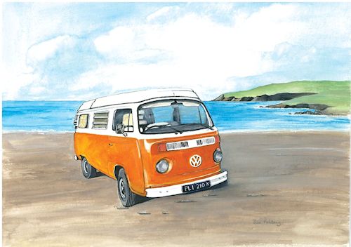 47 VW Camper orange