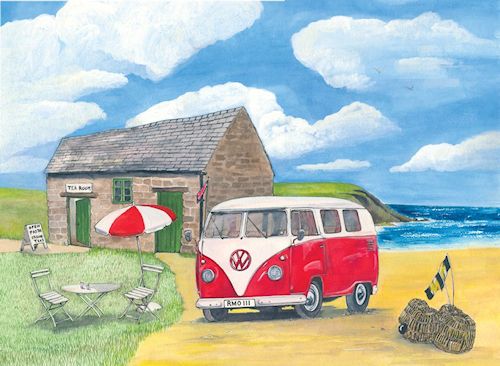 48 VW Camper red