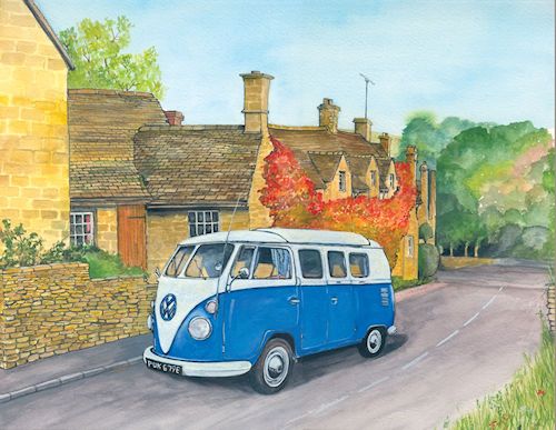 49 Blue VW Camper