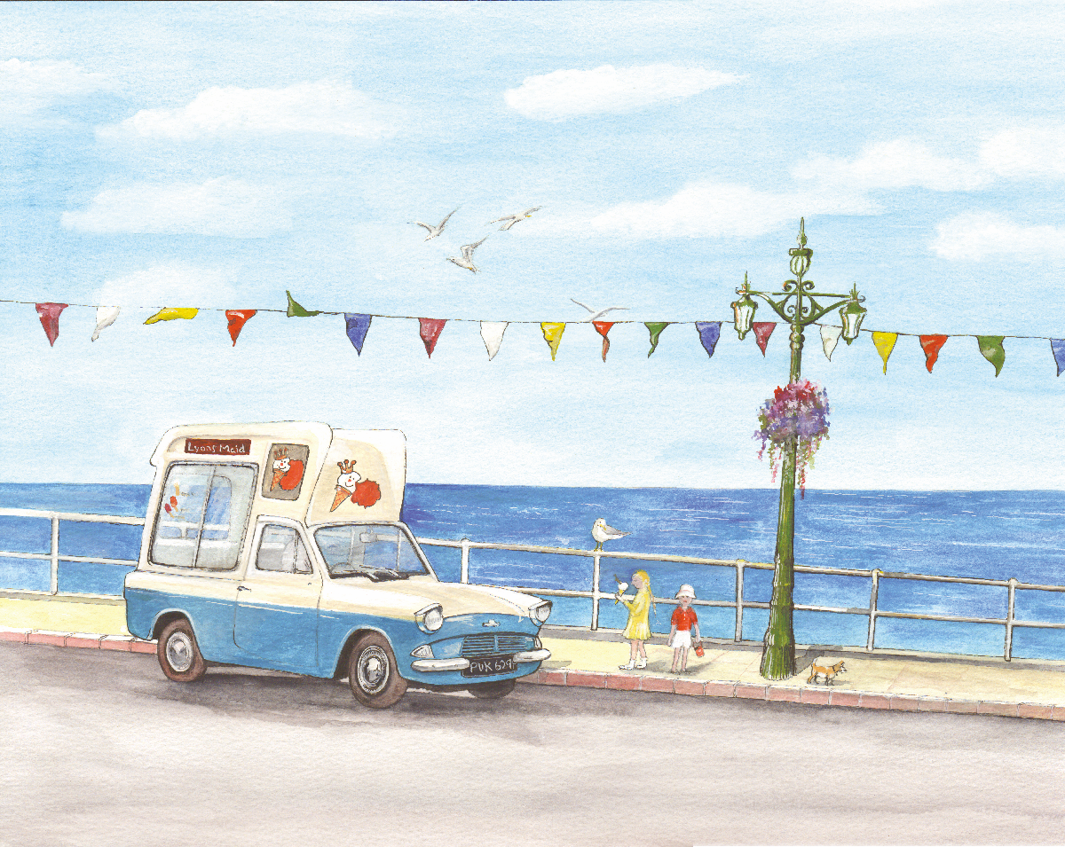 525 - Ice Cream Van Seaside